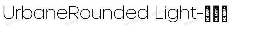 UrbaneRounded Light字体转换